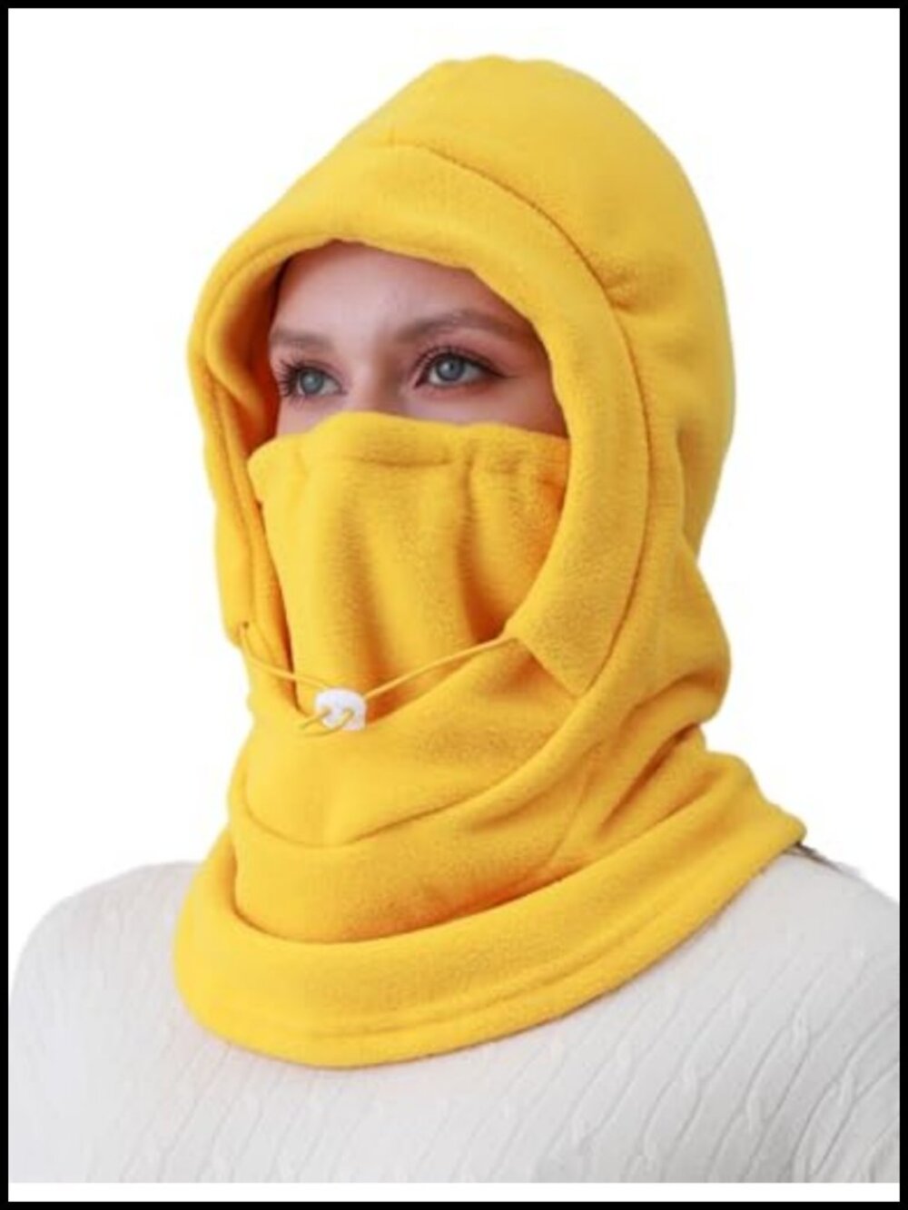 Fleece Balaclava Ski Mask Winter Face Mask Thermal Hooded Scarf